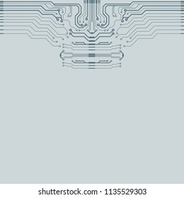 Abstract vector high tech circuit board background illustration. EPS10 pattern
