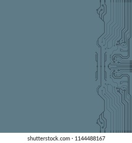 Abstract vector high tech circuit board background illustration. EPS10 pattern
