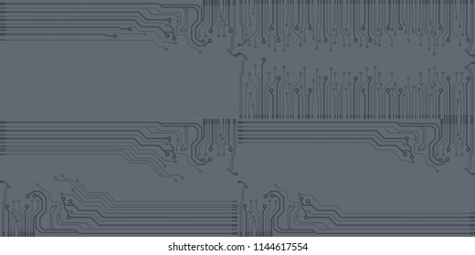 Abstract vector high tech circuit board background illustration. EPS10 pattern