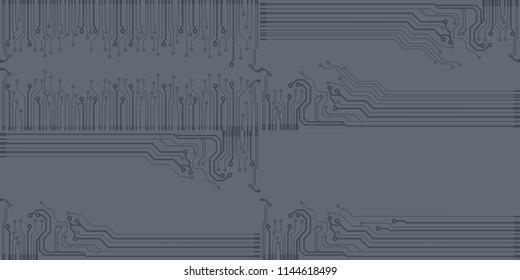 Abstract vector high tech circuit board background illustration. EPS10 pattern