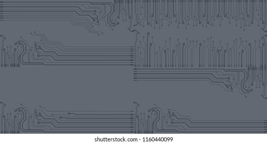 Abstract vector high tech circuit board background illustration. EPS10 pattern
