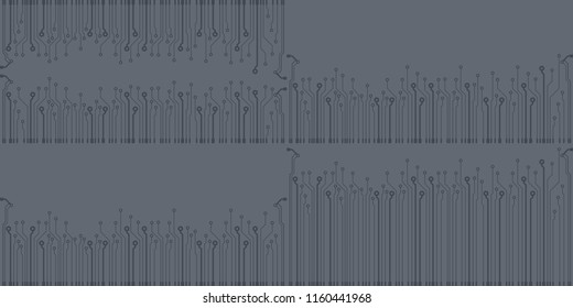 Abstract vector high tech circuit board background illustration. EPS10 pattern