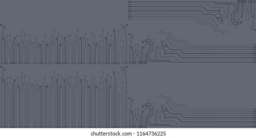 Abstract vector high tech circuit board background illustration. EPS10 pattern