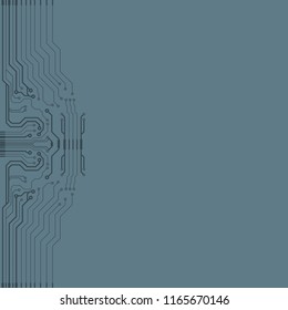 Abstract vector high tech circuit board background illustration. EPS10 pattern