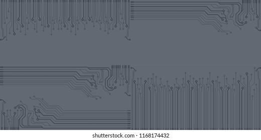 Abstract vector high tech circuit board background illustration. EPS10 pattern