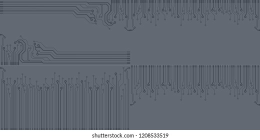 Abstract vector high tech circuit board background illustration.