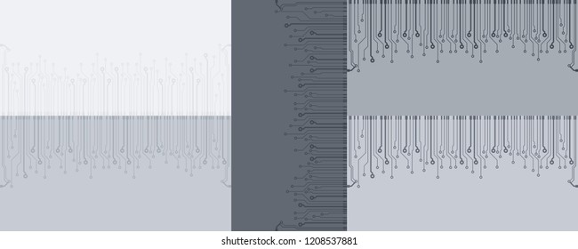 Abstract vector high tech circuit board background illustration.