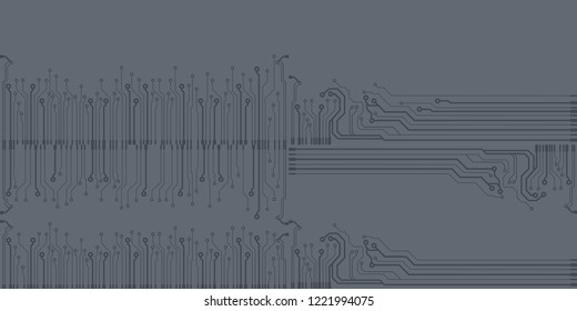 Abstract vector high tech circuit board background illustration. EPS10 pattern
