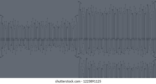Abstract vector high tech circuit board background illustration. EPS10 pattern
