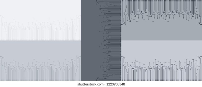 Abstract vector high tech circuit board background illustration