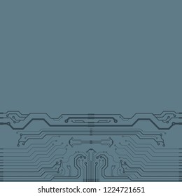 Abstract vector high tech circuit board background illustration