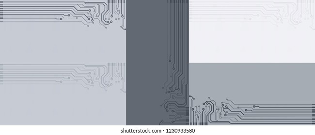 Abstract vector high tech circuit board background illustration