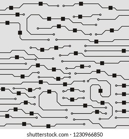 Abstract vector high tech circuit board background illustration