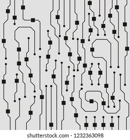 Abstract vector high tech circuit board background illustration