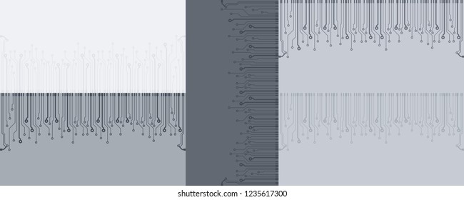 Abstract vector high tech circuit board background illustration