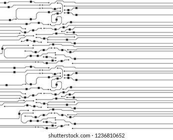 Abstract vector high tech circuit board background illustration