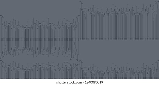 Abstract vector high tech circuit board background illustration. EPS10 pattern
