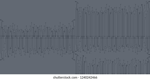 Abstract vector high tech circuit board background illustration. EPS10 pattern
