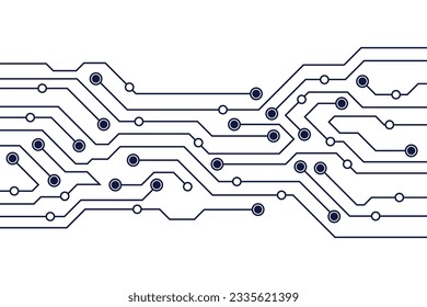 Abstract Vector High Tech Circuit Board Technology Background