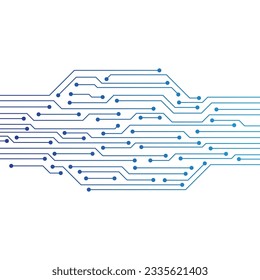 Abstract Vector High Tech Circuit Board Technology Background