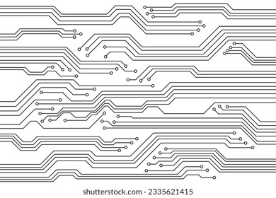 Abstract Vector High Tech Circuit Board Technology Background