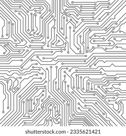 Abstract Vector High Tech Circuit Board Technology Background