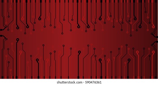 Abstract vector high tech circuit board background illustration. EPS10 pattern