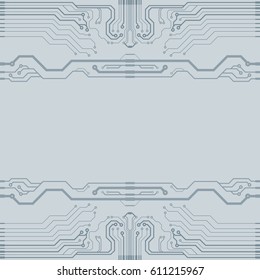 Abstract vector high tech circuit board background illustration. EPS10 pattern