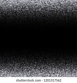 
Abstrakter Vektorhintergrund.Silber glischt auf schwarzem Hintergrund.