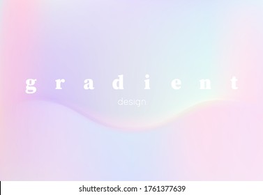 Abstract vector hologram gradient, for design brochure, website, flyer. Smooth wallpaper for certificate, presentation, landing page