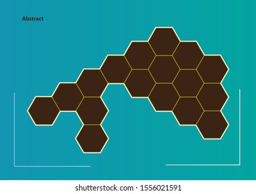Abstract vector honeycomb wallpaper background