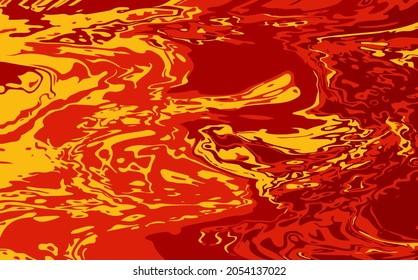 Abstract vector hot lava volcano, spicy food backdrop.