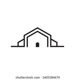 Abstract vector house logo template vector realestate icon design