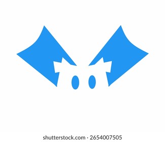 Icono de Vector abstracto logo de color azul