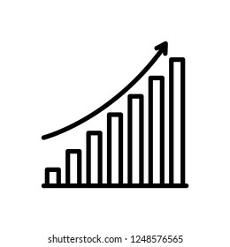 Abstract Vector icon for cumulative growth