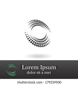 Abstract vector icon design template