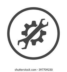 Abstract vector icon - gear
