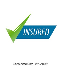 abstract vector icon for an insurance company