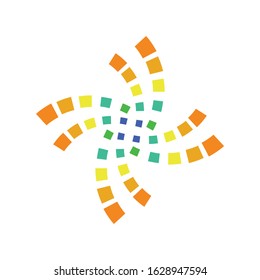 Abstract vector icon or logo design template for hypnotherapy,solar company or multiple use purposes.