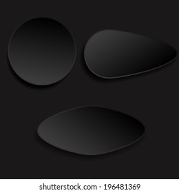 Abstract vector icon on dark background.