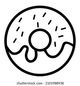 Abstract vector icon on the white, Illustration isolated for graphic and web design. Simple flat symbol.