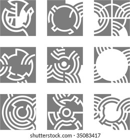 abstract vector icons