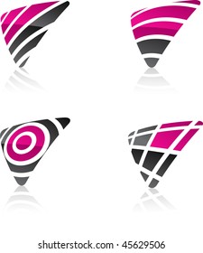 Abstract vector icons such logos..