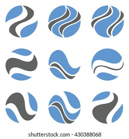 Abstract vector icons and symbols,logo design elements