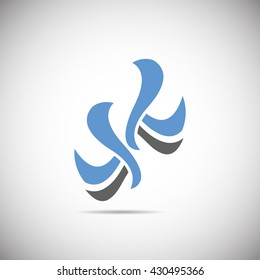 Abstract vector icons and symbols,logo design elements