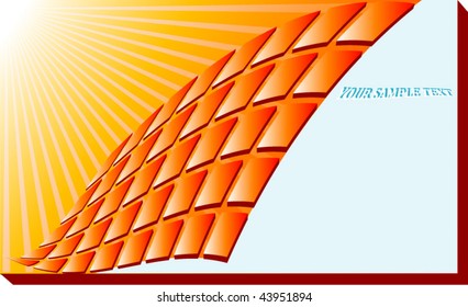 abstract vector illustratiion with sunray