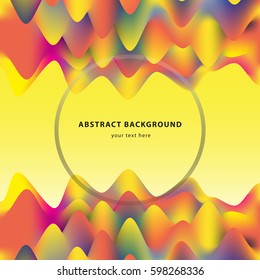 Abstract vector illustration. 3D Wavy Background. Design Template. Modern style