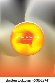 Abstract vector illustration. 3D Wavy Background. Design Template. Modern style