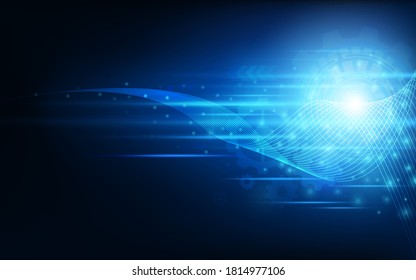 Abstract vector illustration about technology structure