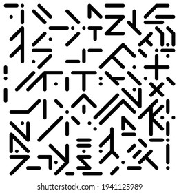 Abstract vector illustration angle monochrome